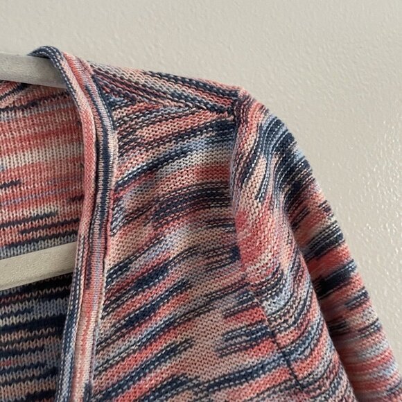 American Eagle Women M Space Dye Y2K 70s Bell Sleeve Ring-Front Sweater Top NWT - Picture 6 of 11